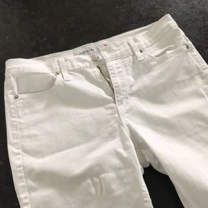 Made in USA white skinny jeans